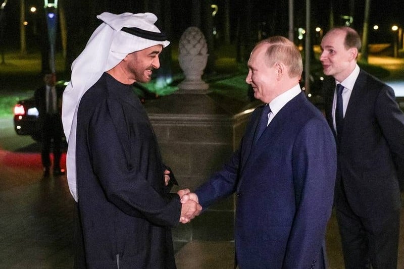 Putin agradece al presidente de los Emiratos Árabes Unidos